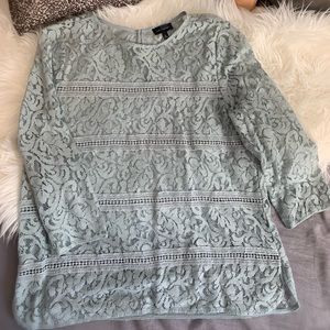 The Limited 3/4 sleeve lace top (Med)